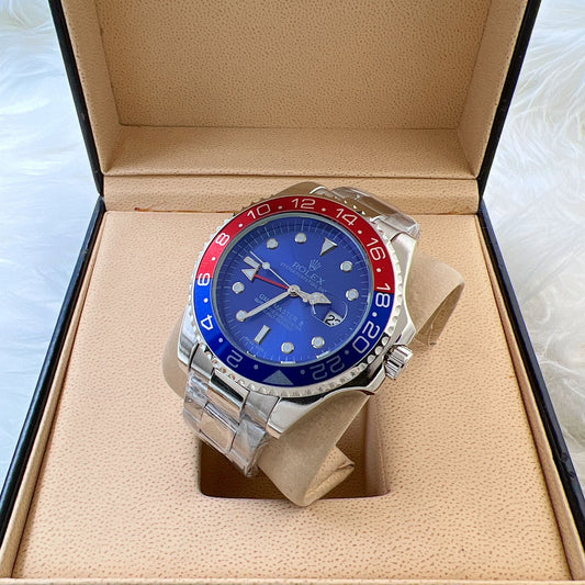 Blue and red with blue Dial