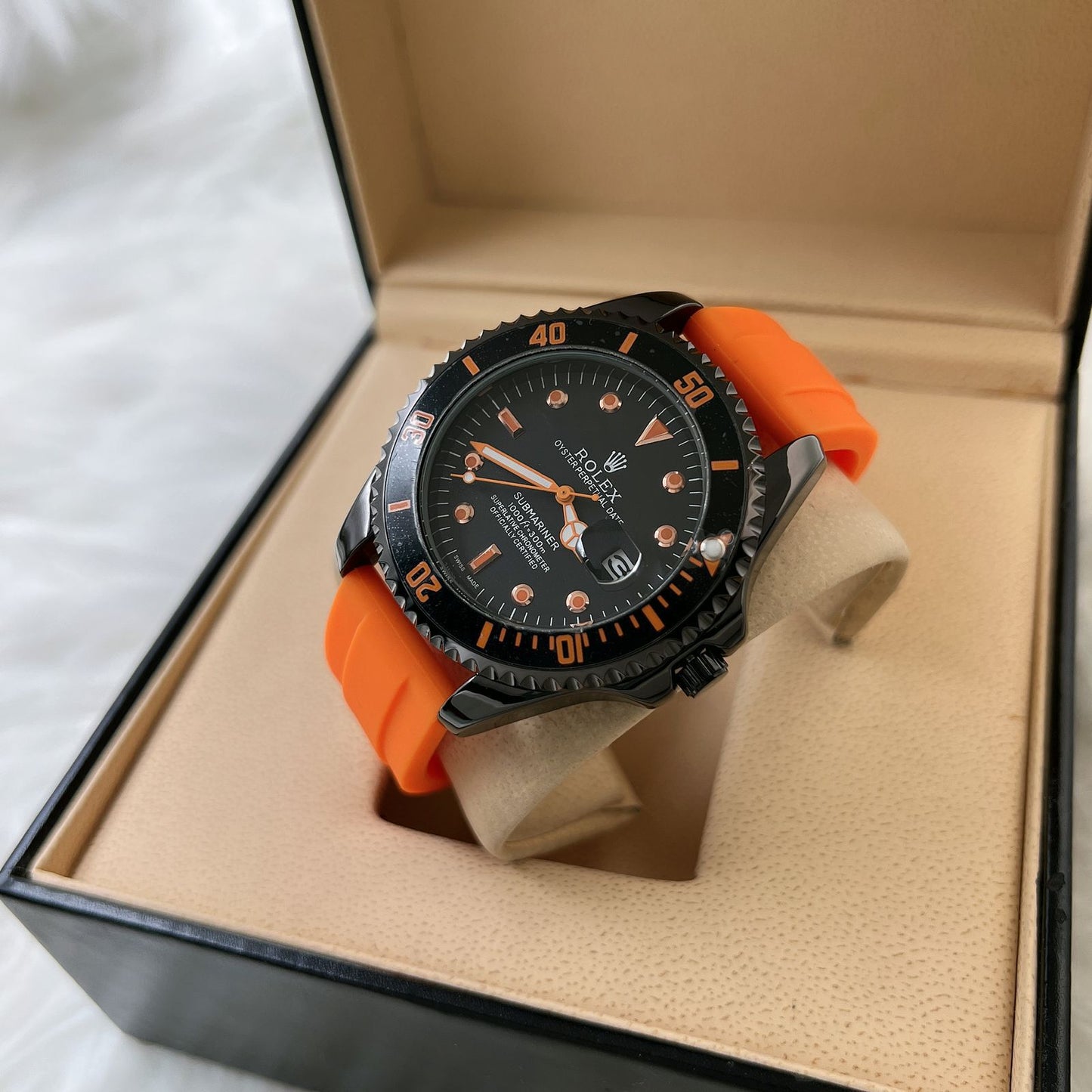 Oyster Rolox Orange Strap